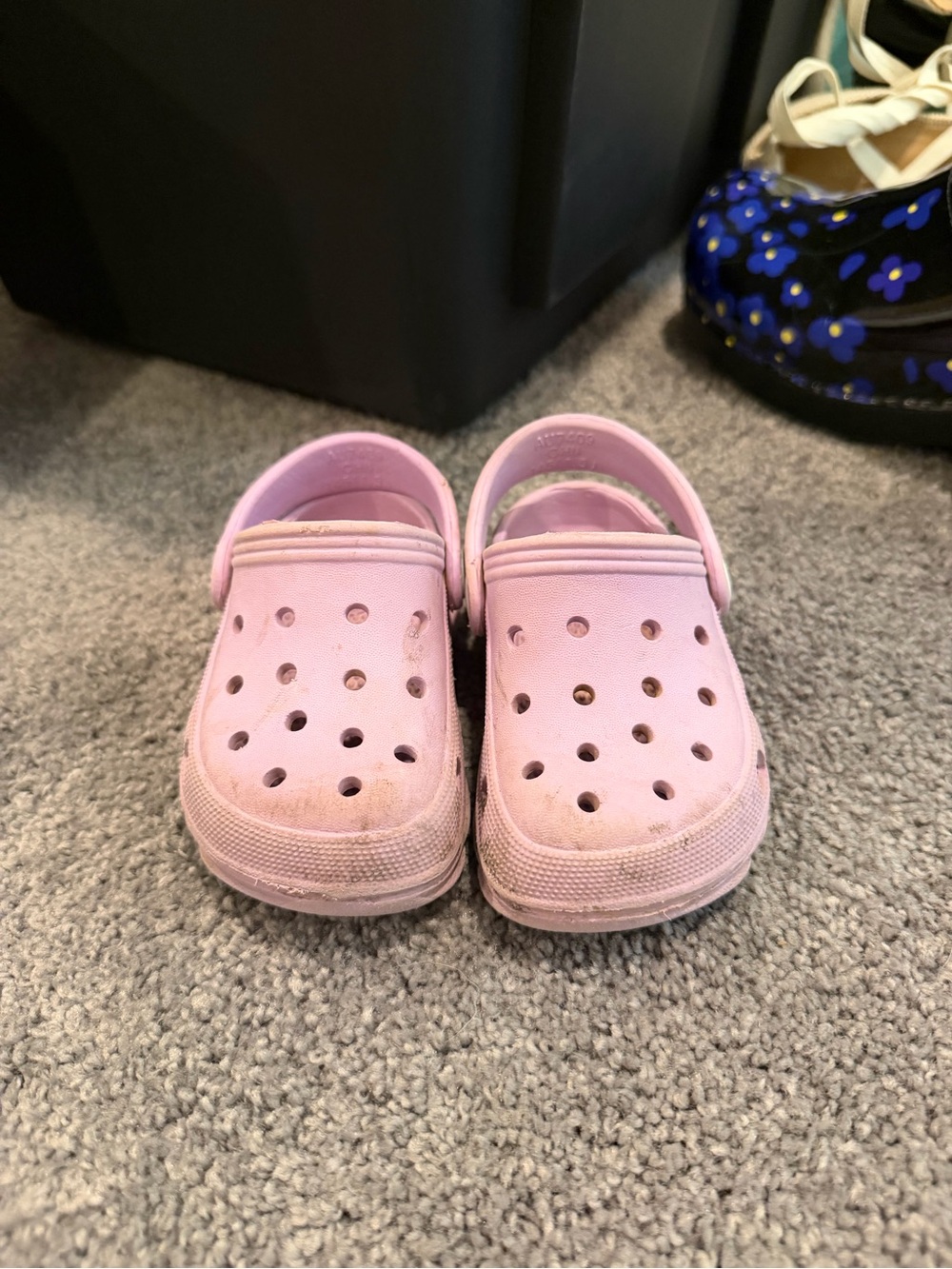 Girls' Light Pink Ventilated Slip-On Sandals with Heel Strap